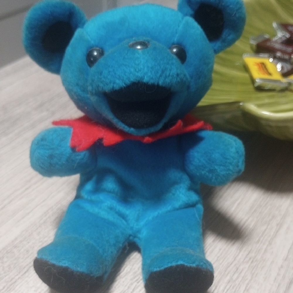 Blue Teddy Bear Plush Toy Greatful Dead NWOT